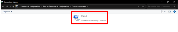 Carte réseau Ethernet ou Wifi
