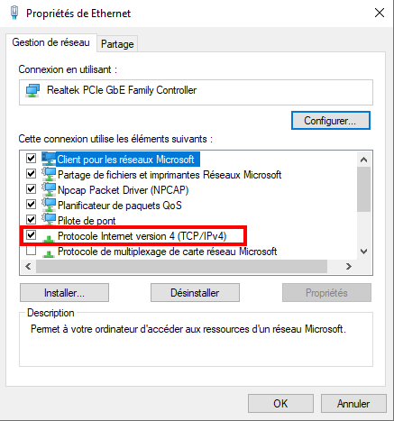 Protocol Internet version 4